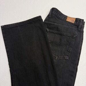 Agave Denim Waterman Mens 36 Relaxed Straight Jeans Black Made in USA